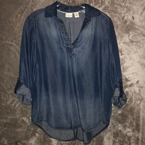 Westbound Denim Pullover with Shirttails